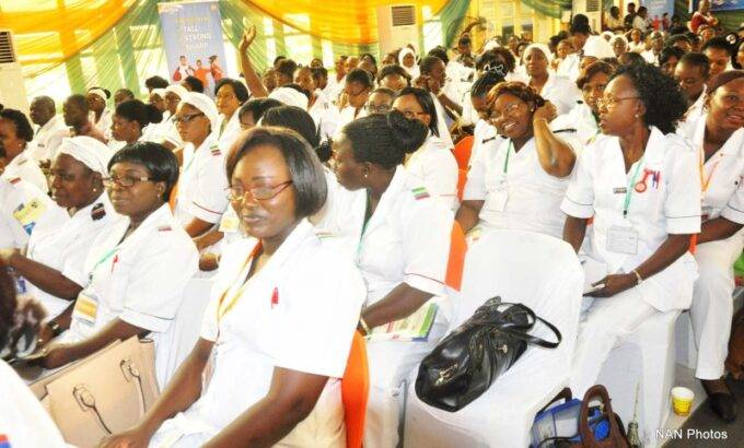 PIC. 14. PARTICIPANTS AT THE 7TH ANNUAL NURSES CONFERENCE IN LAGOS ON TUESDAY (24/2/15).
1003/24/2/2015/MA/BJO/AIN/NAN